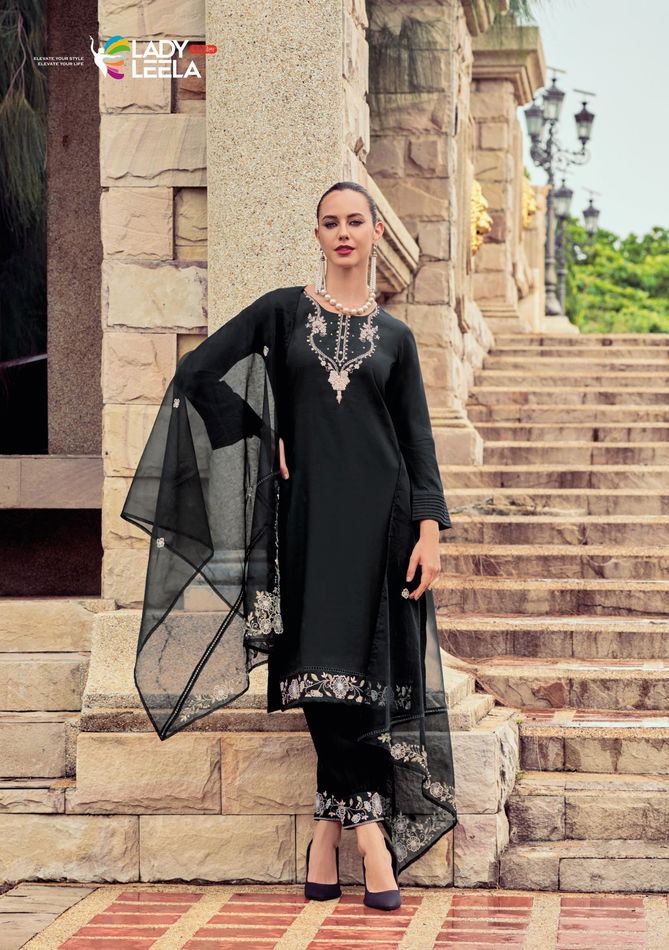 Afsana By Lady Leela Viscose Silk Designer Kurti With Bottom Dupatta Wholesale Market In Surat
